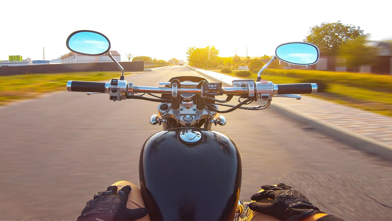 Mini Harley 😅 - Honda Steed 400 VLX 1992 POV Test Drive