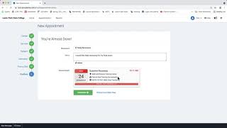 Scheduling an appointment