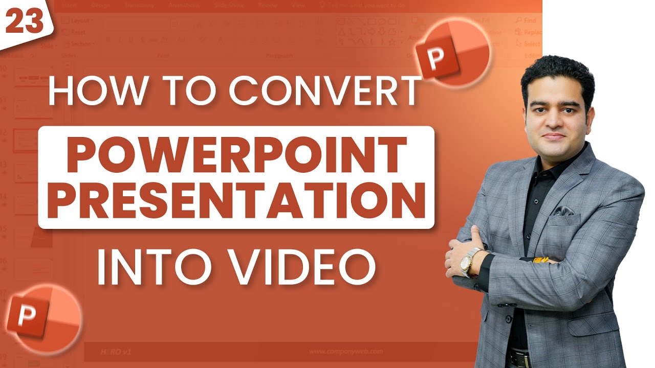 how to convert powerpoint presentation in video