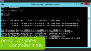 Using PercCLI in Windows