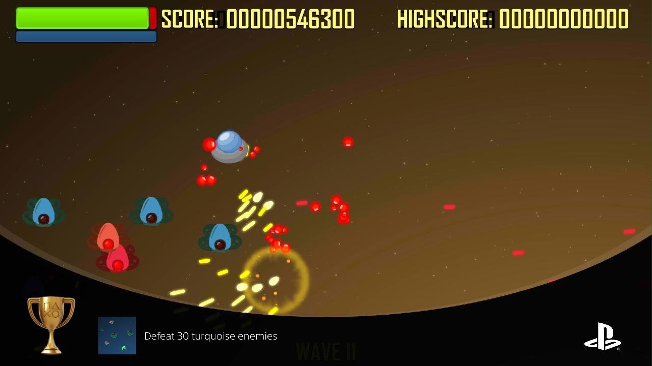 Cazzarion: Space Ace ~ Defeat 30 turquoise enemies Trophy