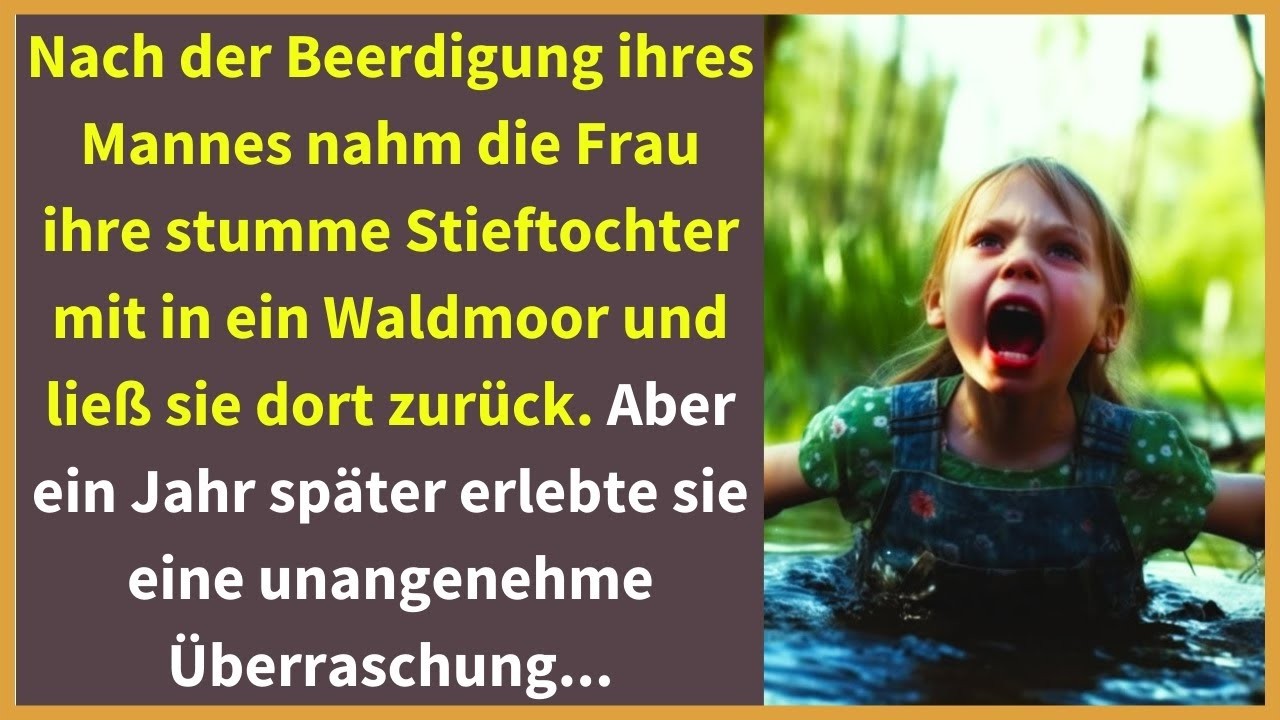 Nach der Beerdigung ihres Mannes nahm die Frau ihre stumme Stieftochter mit in ein Waldmoor und ließ