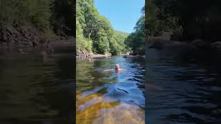 Wild swim time #wildswimming #wildcamp