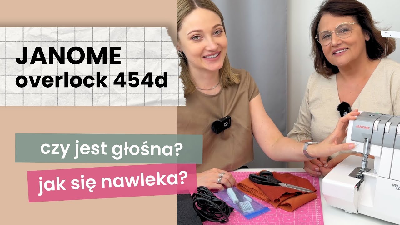 Overlock Janome 454D – czy warto? Recenzja + test szycia + PORADY