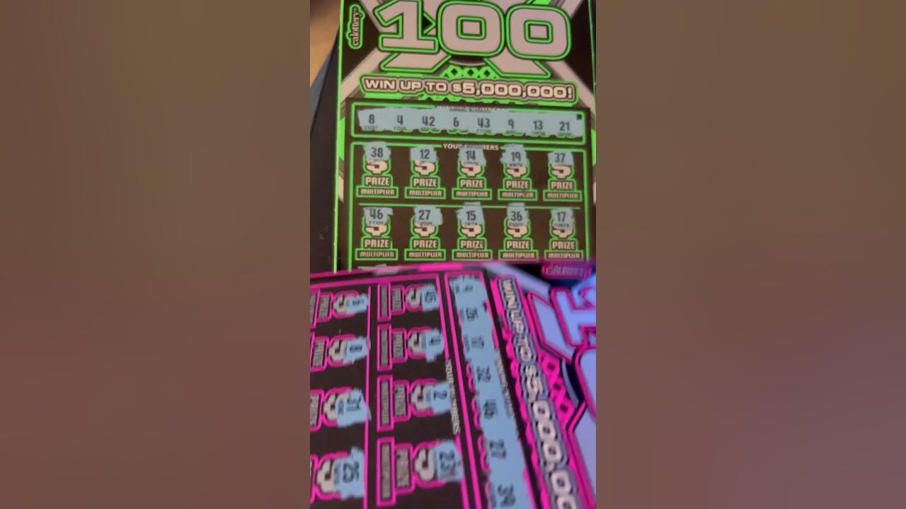 100x winning ticket slotman wow californialottery scratchers 