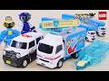 当たったー!! 新作ジョブレイバー アイスブレイバー ガリガリ君 輸送トラック ポリスブレイバー ミニパトカー / Tomica JOBRAVER