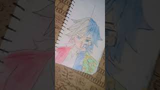 giyu drawing please subscribe my channel 🥺 #everyone #highlights #drawing #art #anime #demonslayer