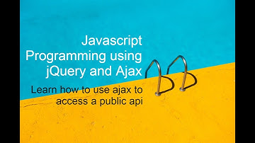 jQuery Ajax How to use jquery ajax methods to call a public API