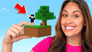 SOBREVIVI NO MENOR SKYBLOCK DO MINECRAFT!