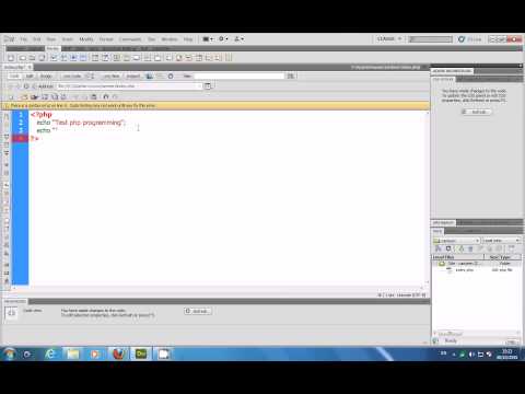 การเขียน php เบื้องต้น