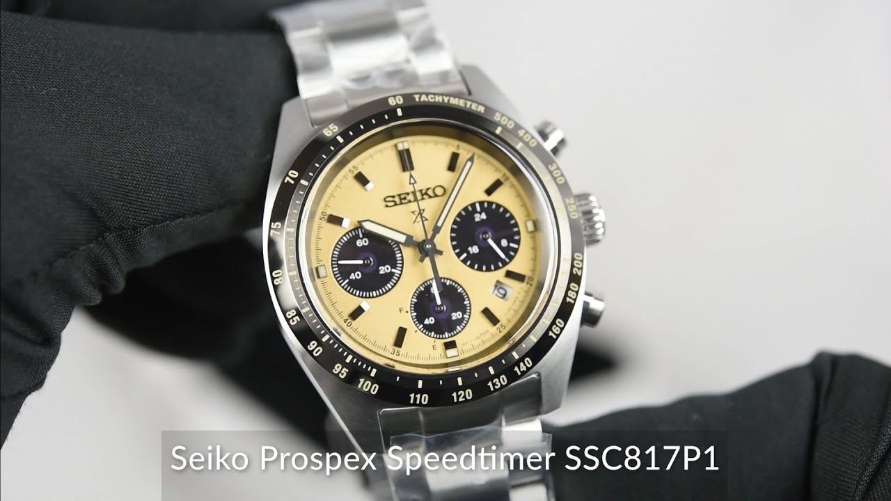 Seiko Prospex Speedtimer SSC817P1 - YouTube