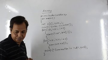 Array in C | Programming Language-10 | HSC ICT