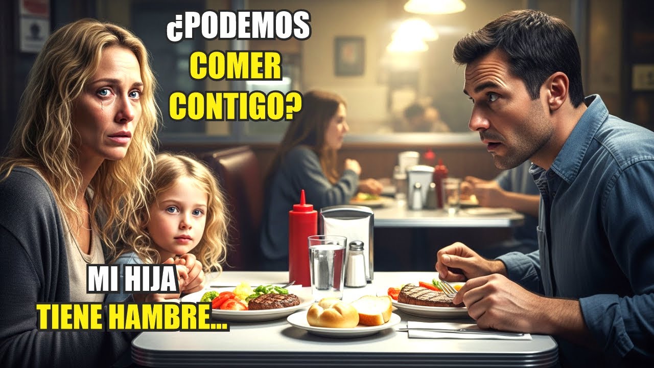 MADRE POBRE PIDE CENAR CON SU HIJA JUNTO A UN MULTIMILLONARIO Y ÉL HACE ALGO INCREÍBLE