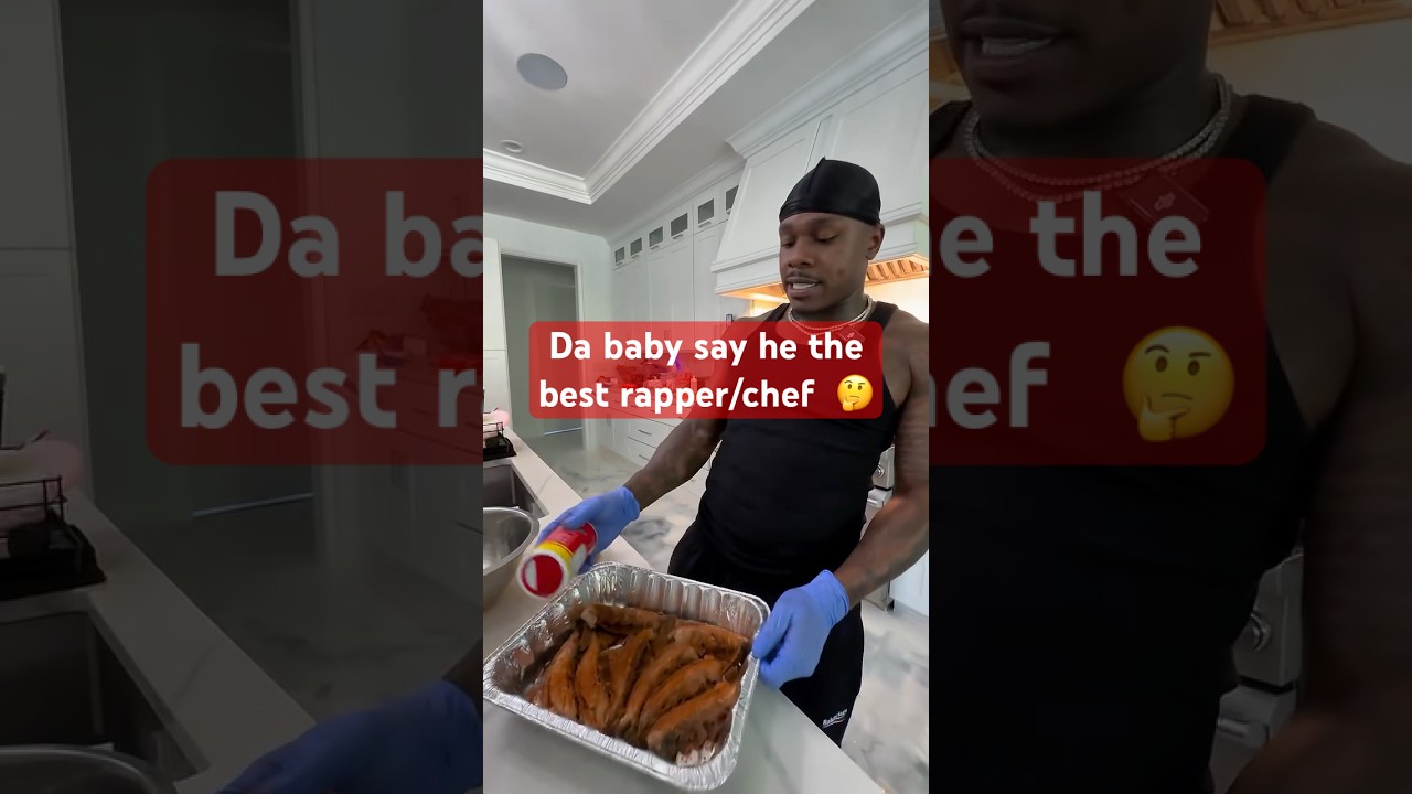 Da baby showing his cooking skills *must see* 