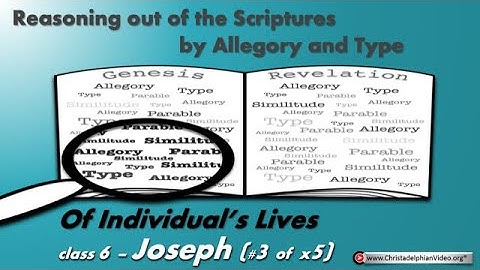 Reasoning from the scriptures by allegory and type Series 6: Individual characters #3/5 Joseph