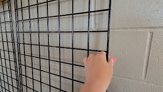 Great for displays Bonnlo 6' x 2' Wire Grid Panel for Retail Display Gridwall, Wire Grid Wall Displa
