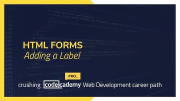 Crushing Codecademy PRO WEB DEVELOPMENT career path Challenge - Adding a Label