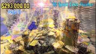 🔴🥇”RECORD BREAKER” $293,000.00 PROFIT HIGH LIMIT COIN PUSHER! || MEGA JACKPOT || ASMR