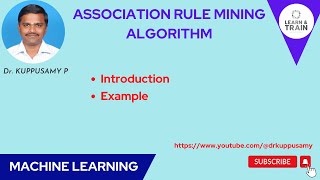 74 Association Rule Mining Algorithm - Introduction