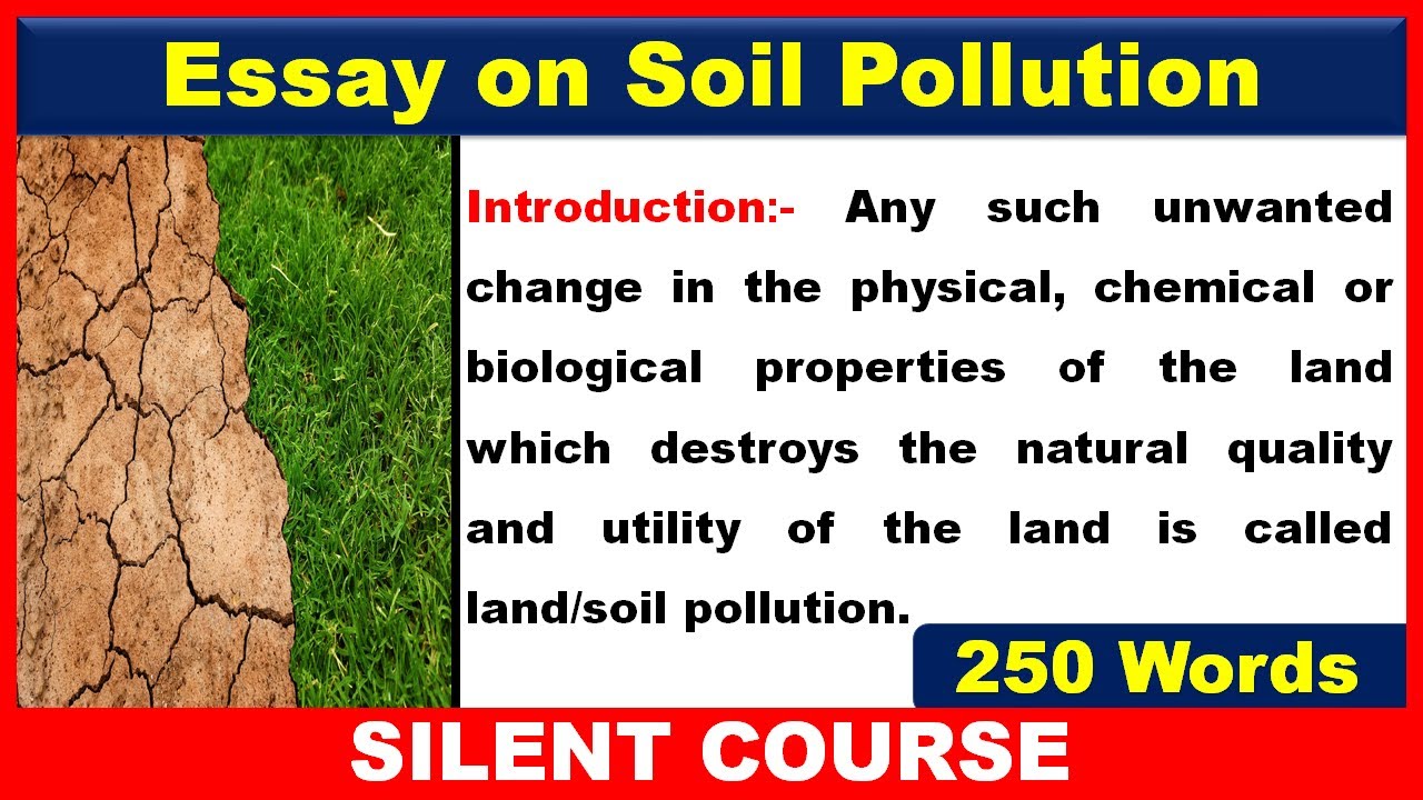 big essay on soil pollution