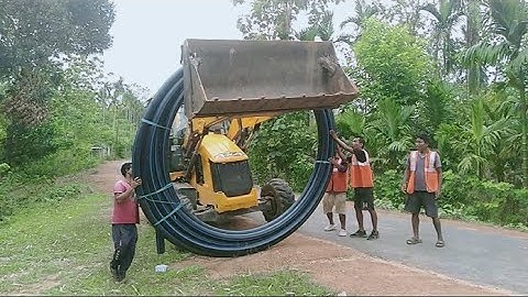 JCB 3DX Pipe saiding Video/HDPE pipe Joint | Full Process, 2023 #jcb#video#jcb video