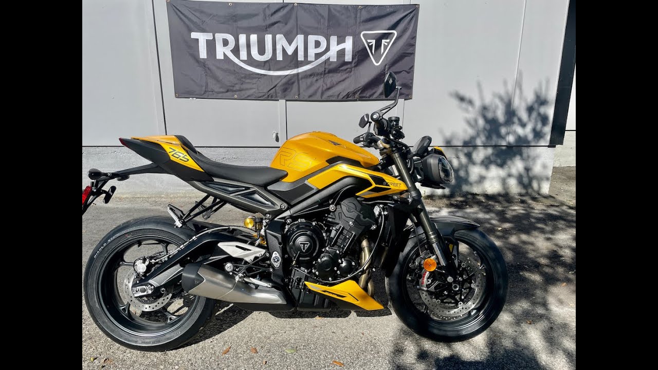 2024 Triumph 765RS Yellow - YouTube