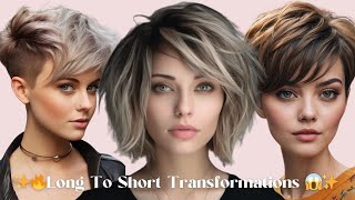 Watch Her Enter Her Short Hair Era | 10 Stunning Short Hair Makeovers