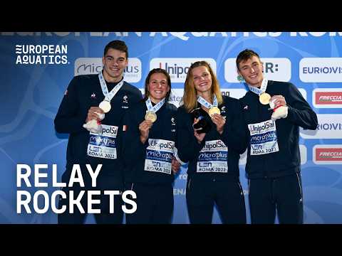 Video Relay Rockets: The Fastest Teams in Euros History | European Aquatics