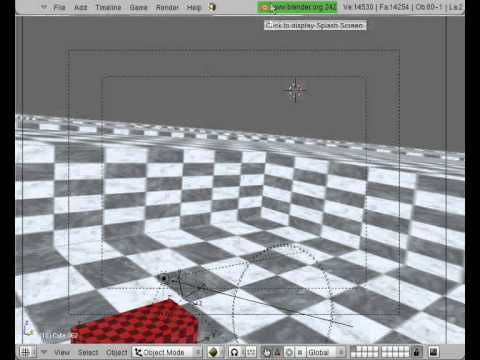 Blender 2.42 Multiplatform Game Exporter script demo