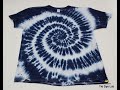 How To Make A Blue and White Spiral Tie Dye Shirt