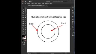 Resize and Copy in Adobe Illustrator #illustratorcc #tutorial