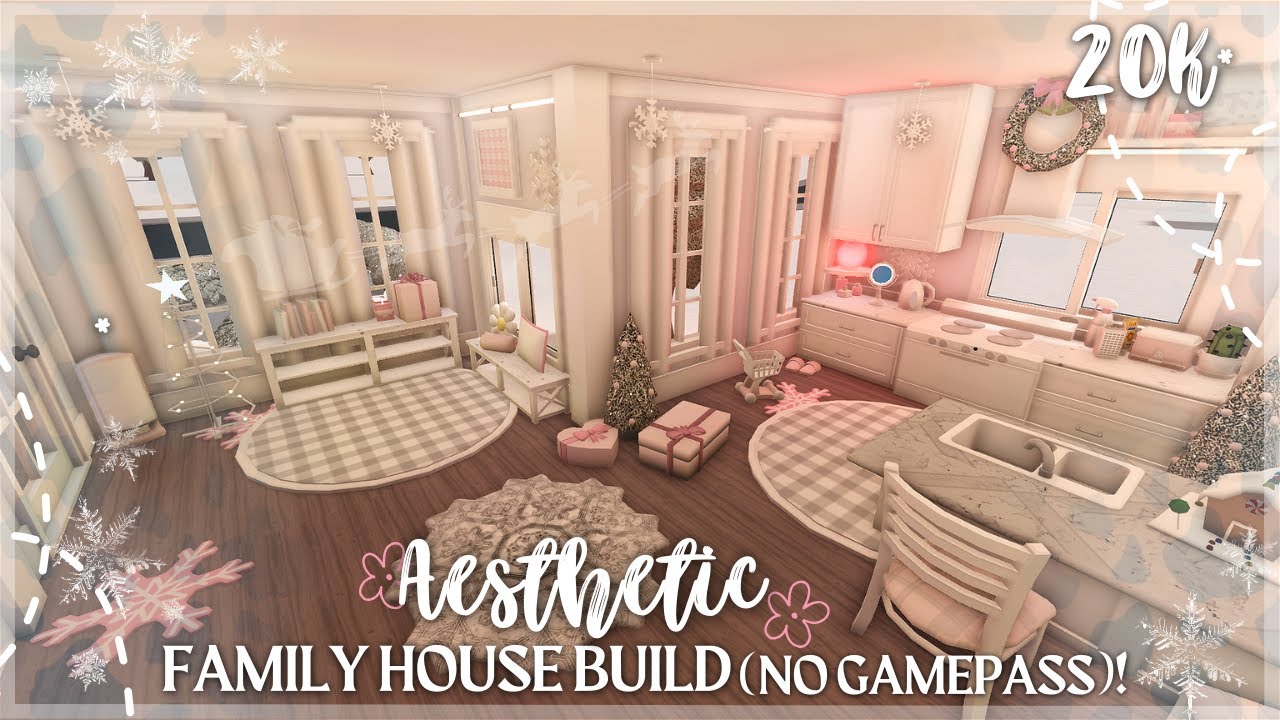 20K! Bloxburg; Aesthetic Family House Build, No Gamepass!! – JGJR