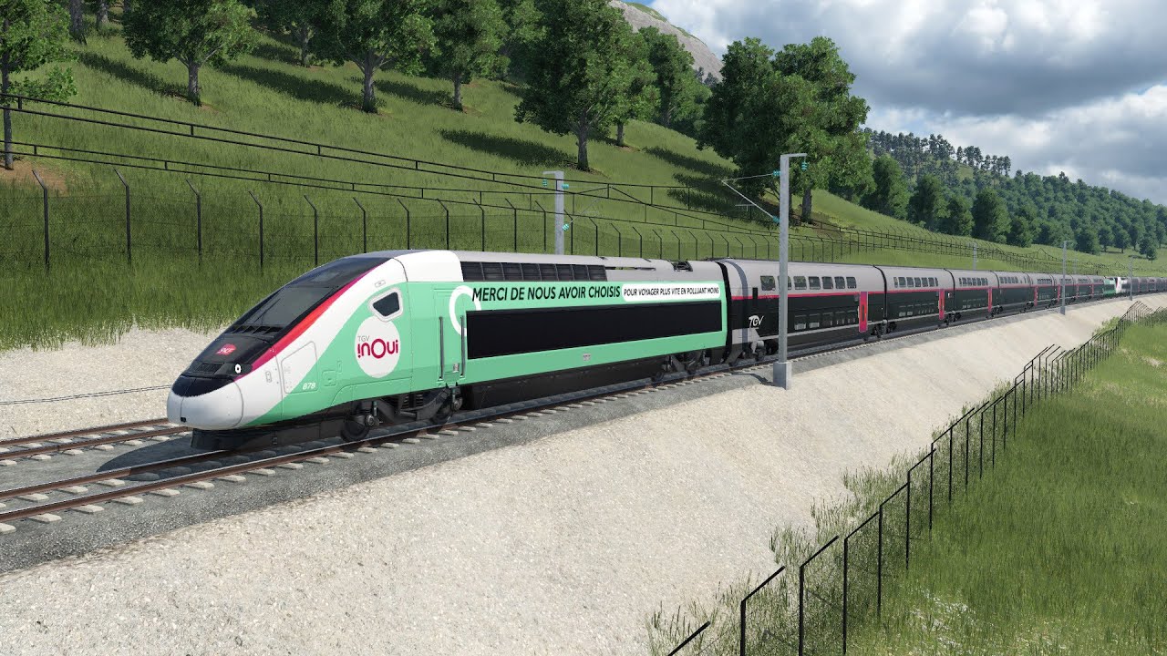 Transport Fever 2 : Cab ride en TGV à 320km/h entre Nîmes et Angers ! Episode 75