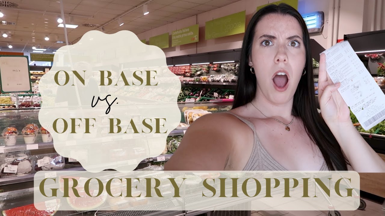 GROCERY SHOPPING IN ITALY + FOOD HAUL | GROCERY SHOPPING ON BASE VS OFF BASE | AVIANO AIR BASE ITALY