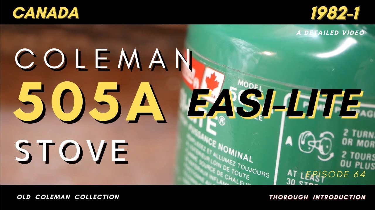 【コールマン505Aシングルバーナーストーブだけ徹底解説動画】Coleman 505AEASI-LITEストーブ Show details  collection Restore rebuilt