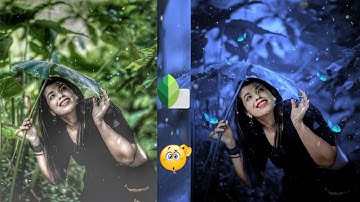 Sanpseed blue and black dark photo editing || background colour change photo editing tutorial ||