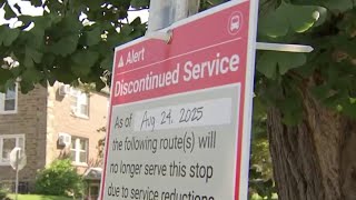 SEPTA posts signs alerting bus riders of discontinued service