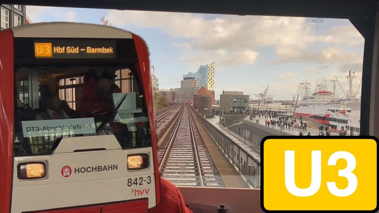 Sound pur | Führerstandsmitfahrt von Schlump bis Barmbek - DT3 Abschiedsfahrt 15.10.2023