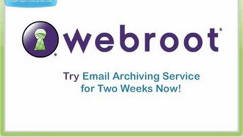 webroot email archiving 3 0 1