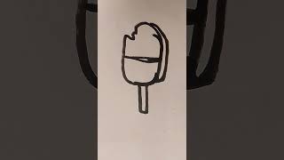 Adım adım simli dondurma tasarımı ✨Isırılmış dondurma çizmeyi denediniz mi? ✨