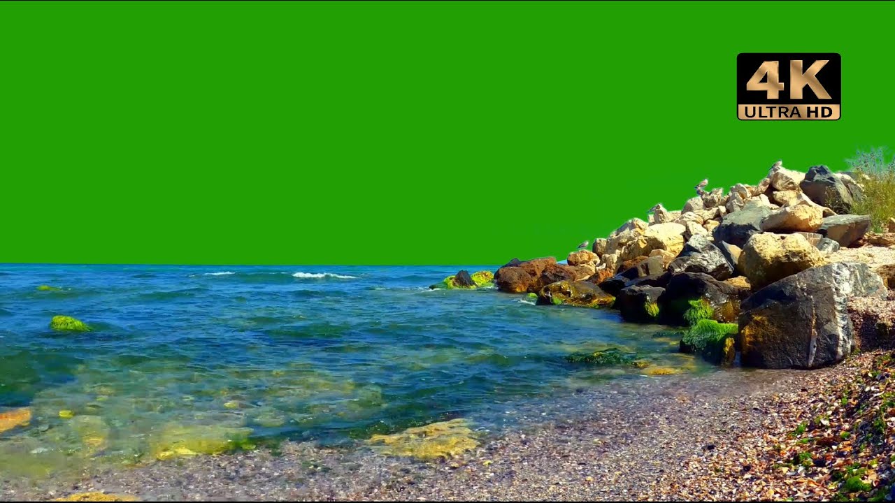 ocean waves green screen YouTube