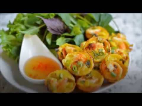 Video Vietnamese Savory Shrimp and Coconut Mini Pancakes -... - youtube