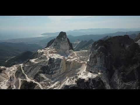 【4K】Carrara Marble Quarries (Toscana) in Italy🇮🇹 by drone !!!!!
