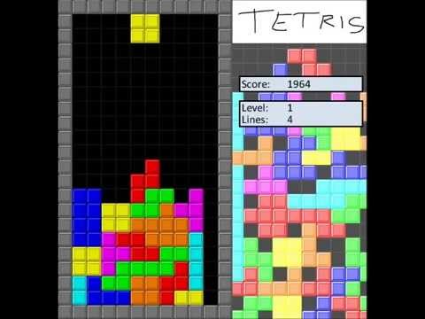 Tetris clone, [made in C++, SDL2] - YouTube