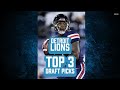 Top 3 Picks Detroit Lions 2022 NFL Draft