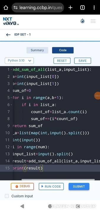 Maths Quiz using python CCBP Nxtwave #coding #python #code # ...