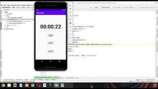 How to Create a simple Stopwatch App | Tamil | 2020 screenshot 5