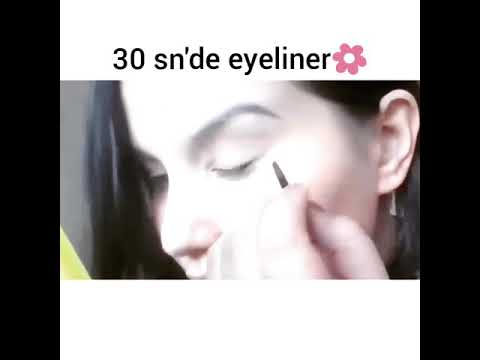 30 sn'de eyeliner