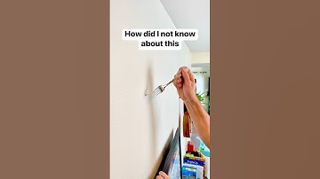 Use a fork to help hang artwork #homedecor #photoframe #fork