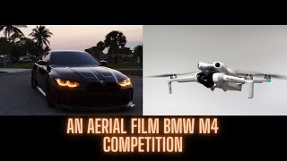 An aerial film BMW M4 Competition Xdrive